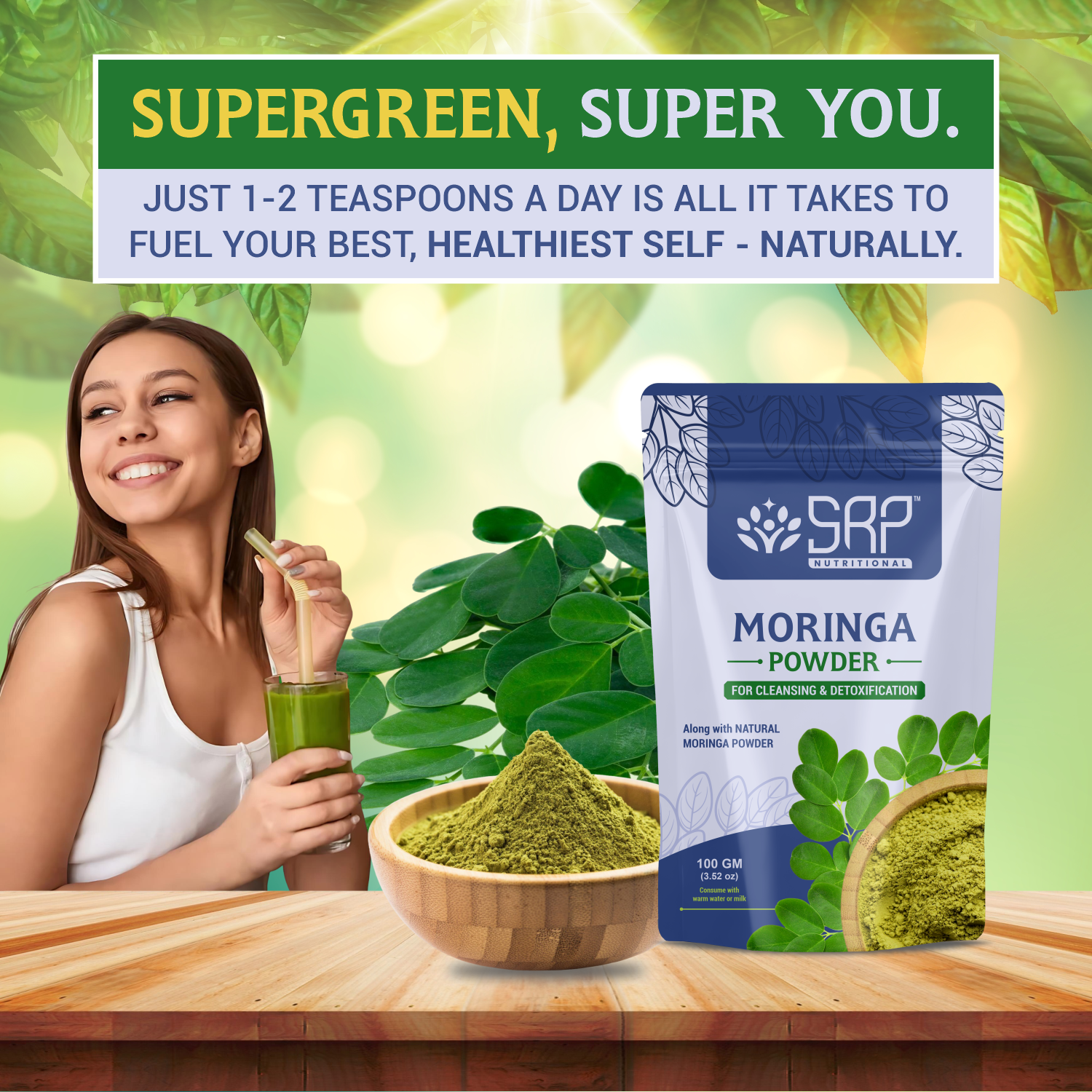 Moringa Powder | 100% Natural & Nutrient Rich | SRP Nutritional - Image 7
