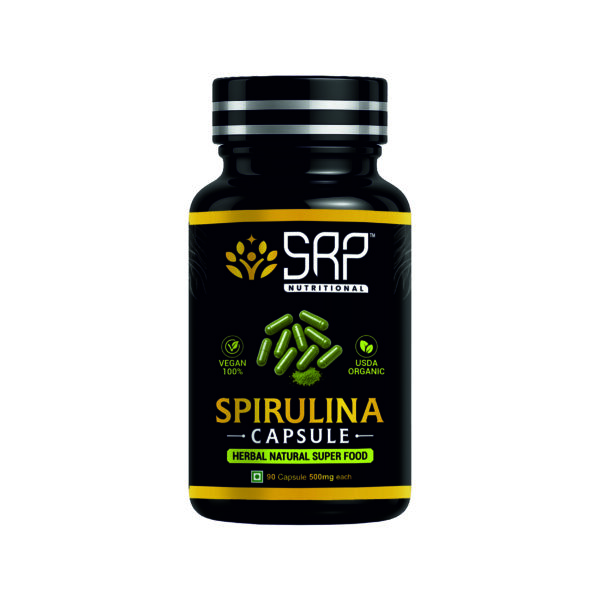 Spirulina Capsules | Original Green Superfood | SRP Nutritional