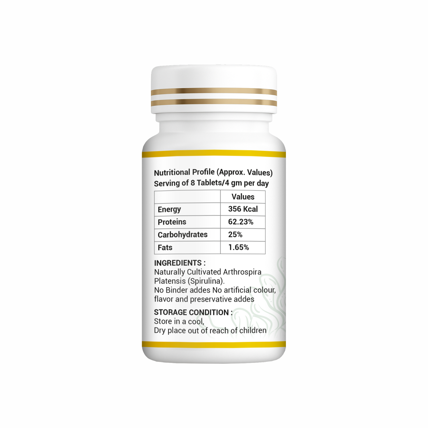 Spirulina Tablets | 100% Pure & Lab Tested | SRP Nutritional - Image 3