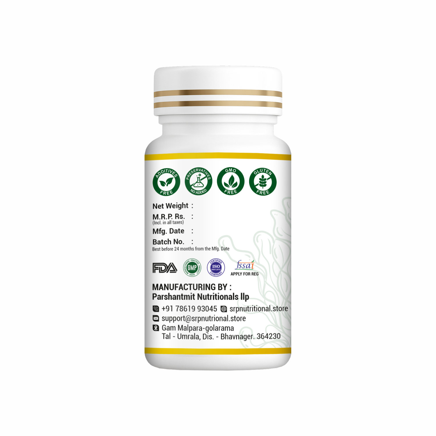 Spirulina Tablets | 100% Pure & Lab Tested | SRP Nutritional - Image 2